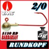 Adrenalin-Fishing Lead Head Hooks Round Head Size 2/0 in 5g