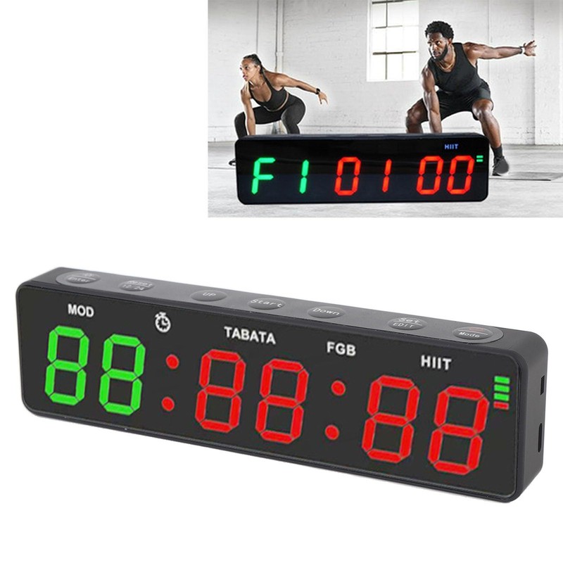 Gym Timer, Small Portable Gym Timer Clock Workout Interval Timer