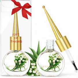 Cuticle Oil for Nails, Aloe Vera Cuticle Oil with Vitamin E & Sweet Almond Oil, Nail Oil for Dry Cuticles and Brittle Nails, Fast Absorbing Non Greasy Cuticle Treatment, Manicure Nail Care (Aloe)