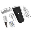 6pcs Beard Kit Shaving Knife Blade Beard Brush Scissors Storage