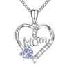 Love Heart Pendant Necklaces for Women, Mother's Day Jewelry Gifts