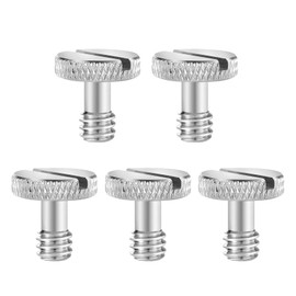 Samcos 5pcs Camera Fastening Screws 1/4" Screws Stainless Steel Material 1/4" Screw Fixing Screw Connector Photography Assistant Tool DSLR Digital Camera Rig Parts
