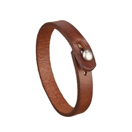 72ore Leather Wrap Bracelet for Men Simple Faux Leather Cuff Bracelets Black Brown Khaki Wrist Band Sports Bangle Bracelet Christmas Gifts Brown