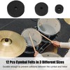 Cymbal Replacement Accessories, 21-Piece Drum Felt Accessories, Drum Felt Pad,