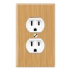 WIRESTER Duplex Outlet Cover Wall Plate/Switch Plate - Bamboo Wood