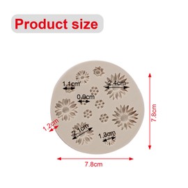 GisWell Blumen Kuchen Fondant Formen, Blumen Silikonform, Fondant Silikon Formen, Blätter 3D Blume, Kerzen Formen Silikon Blumen, für Kuchen, Schokolade, DIY Backzubehör