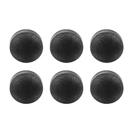 6pcs Billiard Pool Cue Tips 14mm Crystal Pool Cue Tips Replacement Kit Billiard Cue Tips Black