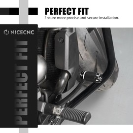 NICECNC Black Rear Brake Pedal Pad Aluminum Back Brake Pedal Compatible with Harley Sportster S RH1250S 2021-2024, Replacement for 50600383