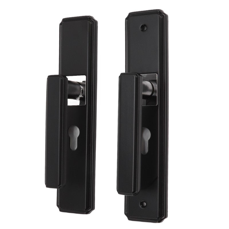 Door Lever Lock Universal Aluminium Alloy Black Door Security Latch