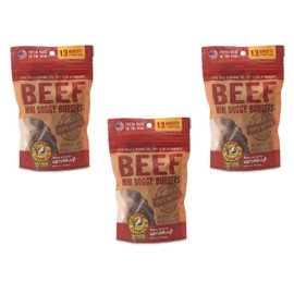 Happy Howie's 3 Pack of Mini Beef Burgers Dog Treats, 13 Count Each, Made in The USA