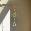 Suncatcher with Amethyst Crystal Hanging - 4 Pcs Hanging Suncatcher