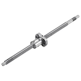 sourcing map BallScrew SFU1204 (Dia 12mm, Lead 4mm, Length 300mm) with Ball Screw Nut Anti Backlash Ball Screw Kit Standard End Machining for BK/BF12 CNC Machine Parts