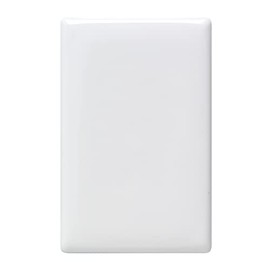 HPM Linea Blank Cover Plate, White