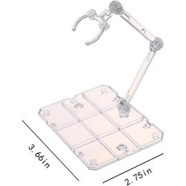aoukoslt Transparent Action Figure Stand, Doll Model Display Holder Base Doll Support Stand Compatible for HG, RG, SD, SHF, Gundam 1/144, Collectible Display and Storage, Figure Display Stands