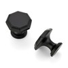 Ravinte 5 Pack Matte Black Kitchen Cabinet knobs Single Hole