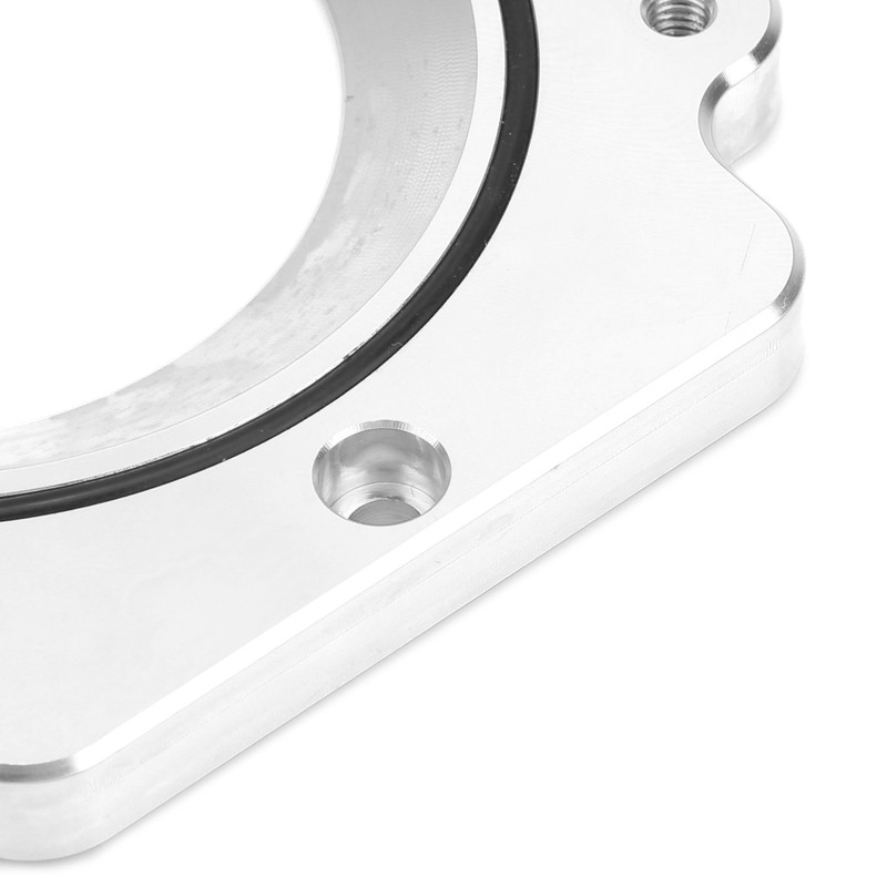Throttle Body Adapter Plate Natural Finish Aluminum with Mounting Bolts