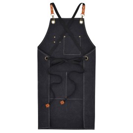 Nanxson Tools Apron Tool Apron Work Apron Multifunctional Canvas Apron with Pockets CF3062, Black-74
