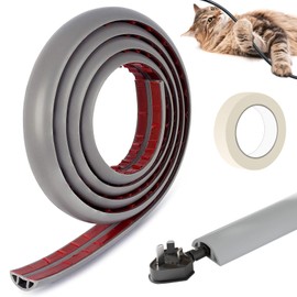 Nokitobu Wire Cover, Mall, Floor Cord Cover, Cable Cover, For Floors, Wire Hiding, Cord Cover, Cord Protector, Wire Mall, Cable Protector, Double Sided Tape Included, Masking Tape, Suitable for Home