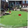 Kisangel 3 Pcs Golf Green Putting Mats Training Aid 12