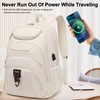 Boavan Laptop Backpack for Women, 15.6-Inch Waterproof School Bookbag, Anti-Theft