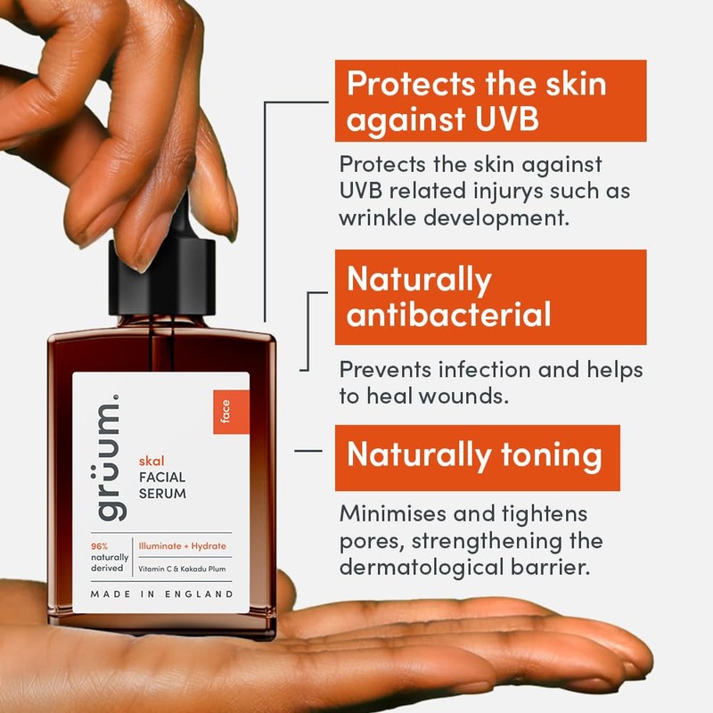 grüum 30ml Kakadu Plum with Vitamin C serum for face