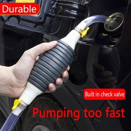 Multifunction Liquid Sucker Pump, Manual Fuel Transfer Pump Gasoline Siphone Hose, Portable Siphon Pump For Gasoline Diesel And Other Liquid Water, with 3.2/6.5/9.8ft Siphon Hose. (9.8 ft)