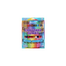 Koovi – Crayones Jumbo, C/24 PZ, crayones grandes para niños, uso escolar o de oficina, modelo 372-24