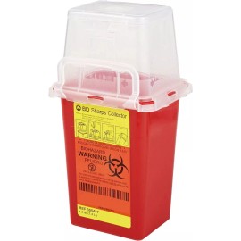 BD Container for Needles Biohazard Waste Disposal 1.5 Quart - NEW
