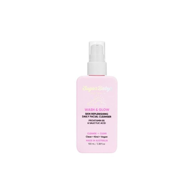 Sugar Baby Wash and Glow Skin Replenishing Daily Facial Cleanser