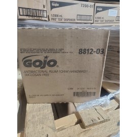 GOJO Antibacterial Foam Refill, Plum Fragrance, 1250 mL  (Pack of 3) - 8812-03