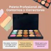 Paleta De 15 Correctores Premium Maquillaje Alta Cobertura F 15