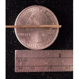 JewelryMaven 1" SOLID 10k ROSE Gold 16ga 16 gauge STRAIGHT wire 1/2 Hard Standard USA Made