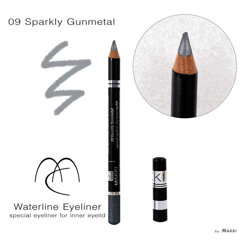 09 Sparkly Gunmetal Waterline Kohl Eyeliner - Special Kajal for