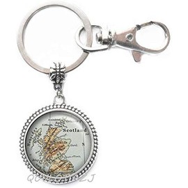 Llavero de mapa de Escocia, mapa de Escocia, mapa de joyería, mapa de Edimburgo, mapa de Glasgow, regalo de los Altos Estados Unidos de Escocia, ot2, A1, 25 mm