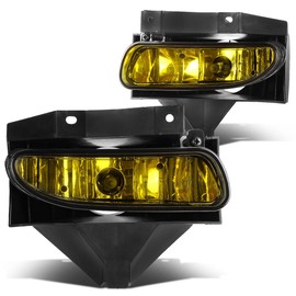 DNA MOTORING FL-ZTL-115-AM Front Bumper Fog Light Driver & Passenger Side Enhance visibility [Compatible with 99-04 Ford Mustang GT]