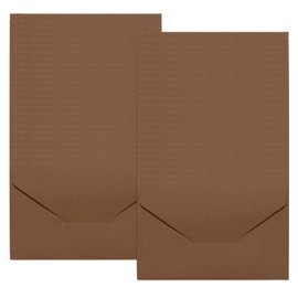 ZSUIQIN 50 Stück Mini Briefumschläge, 10.5 x 6.8 cm, Kaffeebraun, Kleine Umschläge, Briefumschläge Ohne Fenster, für Münzen,Bargeld,Geschenkkarte,Hochzeit (Karte und Klebstoff Nicht Enthalten)