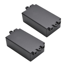 Heyiarbeit 10Pcs 2.56"x1.50"x0.87" ABS Black Dustproof Electronic Junction Box Enclosure Project Box With Ear For Electronic Projects