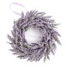 artplants Decorative Lavender Wreath on Rattan – Purple, Ø 25