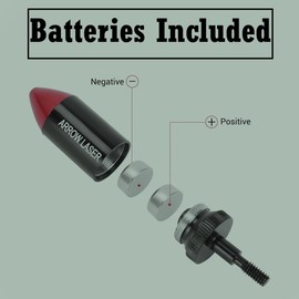 GOTICAL Arrow Laser Sight Tactical Archery Bore Sight Red Dot Laser for Compound Bow Crossbow Boresighter Sight Tool for Target