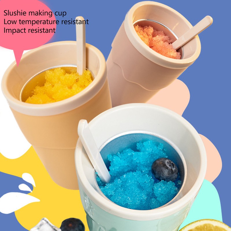 Slushie Cup 200ml Easy Operation Durable PP Aluminium Light Portable