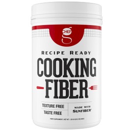 Chef G's Cooking Fiber (90 Serving) - Made with Sunfiber® | No Taste, Odor, or Grit | All natural & Gluten Free | Non GMO Project Verified, Low FODMAP, Certified Glyphosate Residue Free, Vegan