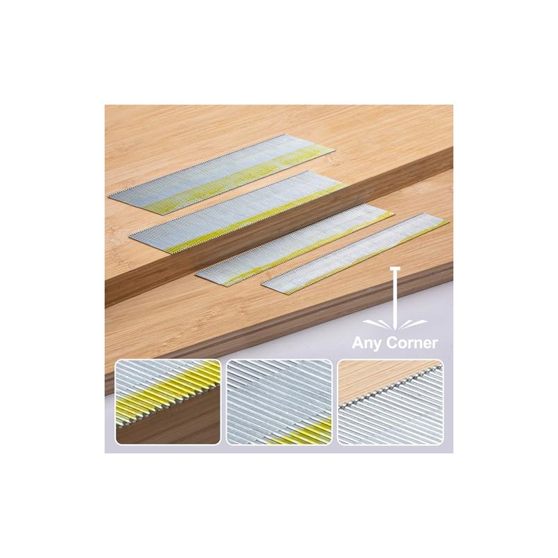 15 Gauge DA Angled Finish Nails, 34-Degree, 1200-Pack (2-1/2", 2",