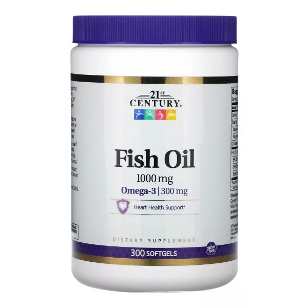 21st Century Aceite De Pescado Fish Oil Omega 3 Epa Dha 300 Caps Eg J06