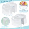 Dreamtop Saddle Shape 2 Compartment Bath Toy Storage Net, Bathroom
