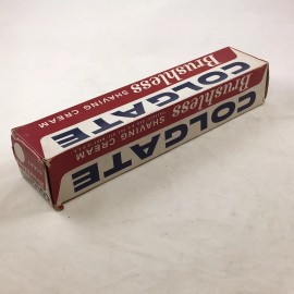 Colgate Vintage 1950's Colgate Brushless Shaving Cream New Old Stock Giant 4.75 oz Tube