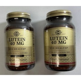 Solgar Lot Of 2 Solgar Lutein 40 mg Eye Health 30 Softgels Dietary Supplements