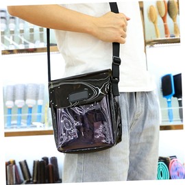 Baluue Hairdresser Bag Portable Transparent Tool Organizer for Hair Styling Travel Lightweight Barber Clipper Scissor Storage Bag for Professionals Personal Use