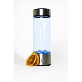 Hydrogen Water Bottle Portable Hydrogen Rich Water Generator Using SPE/PEM Technology 1500PPB Easy to Carry Glass Stainless 420 ML Steel Hydrogen Rich Water Bottle Birthday Gift