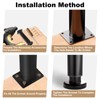 FIVEPEARS 2 PCS Adjustable Furniture Legs 7.08-11.8 Inch,Metal Adjustable Legs
