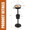 Wonderjune Sample Stand Black Metal Demo Stand Food Service Sample